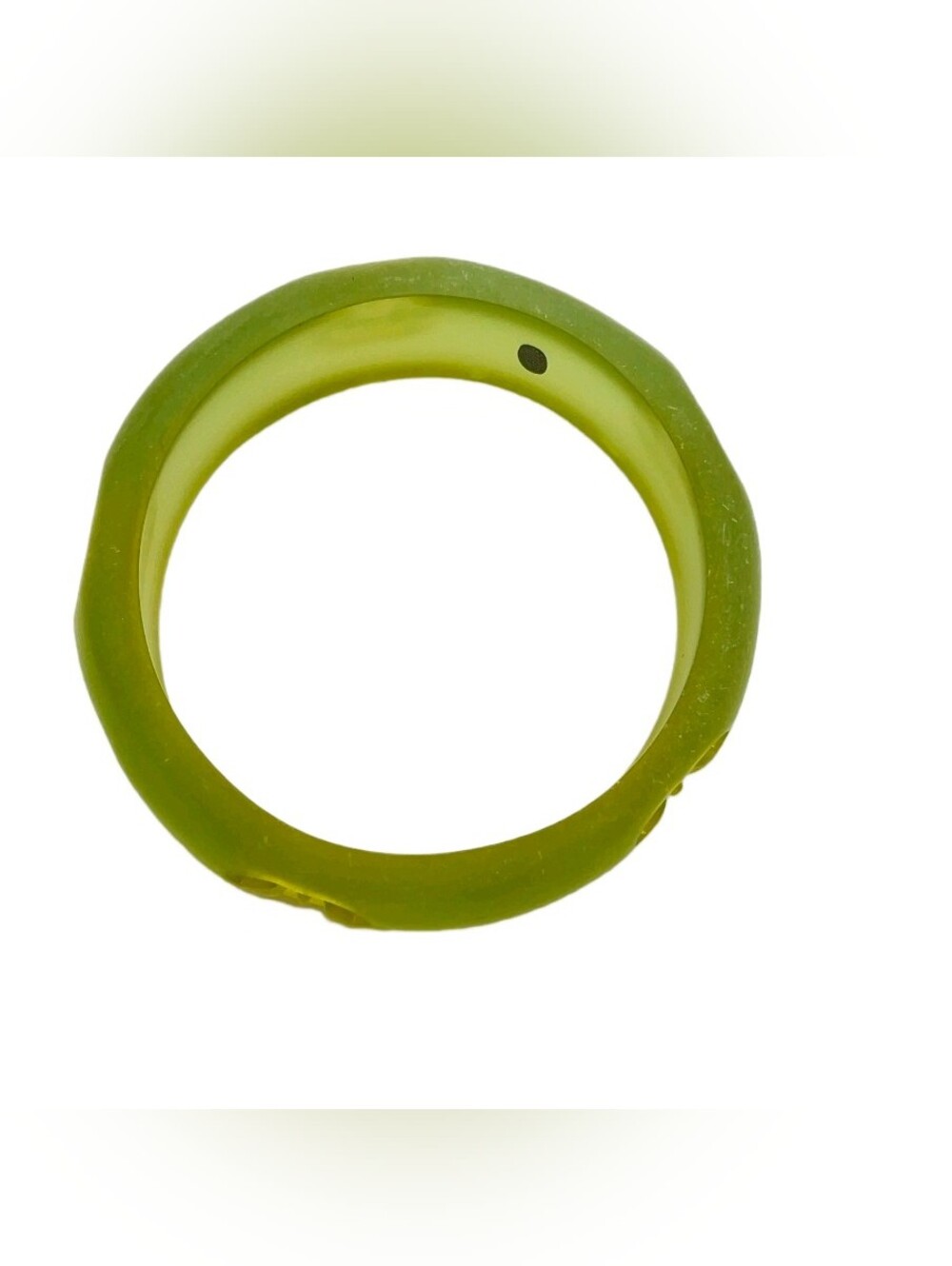 Chanel Coco Mark Resin Green Bangle - Picture 9 of 11